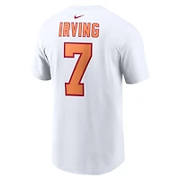 T-shirt Nike Bucky Irving blanc '76 pour homme, nom et numéro alternatifs de la 50e saison des Tampa Bay Buccaneers