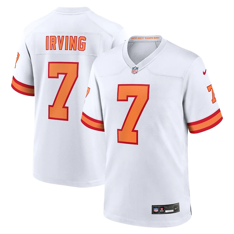 Men's Nike Bucky Irving White '76 Tampa Bay Buccaneers  Game Jersey