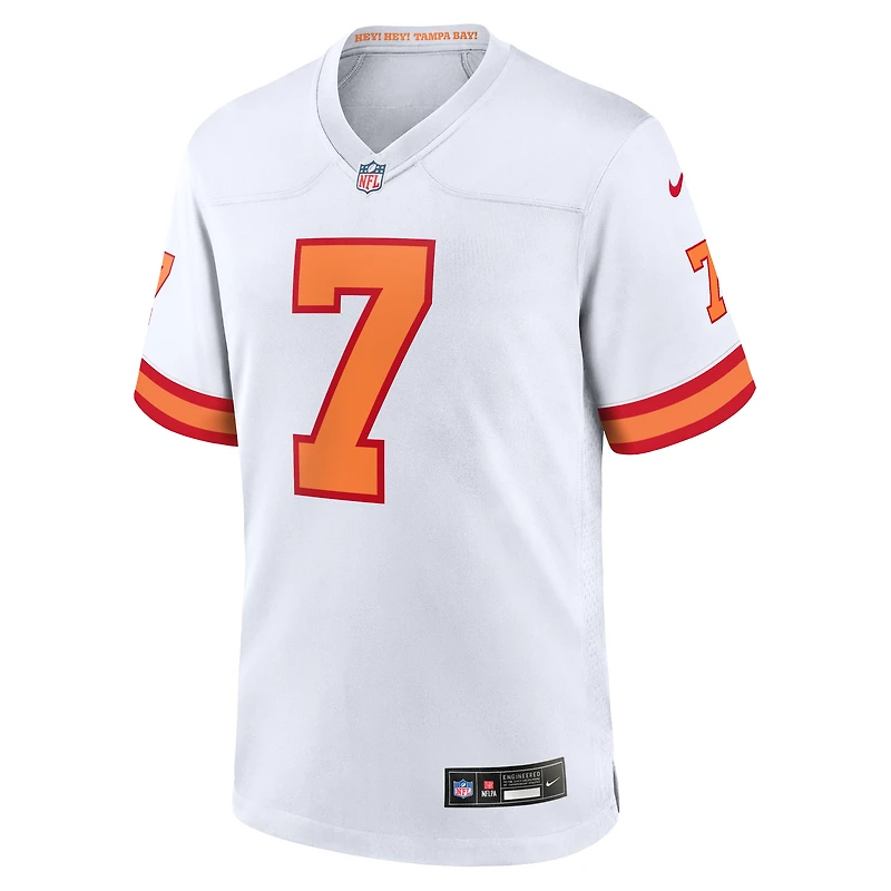 Men's Nike Bucky Irving White '76 Tampa Bay Buccaneers  Game Jersey