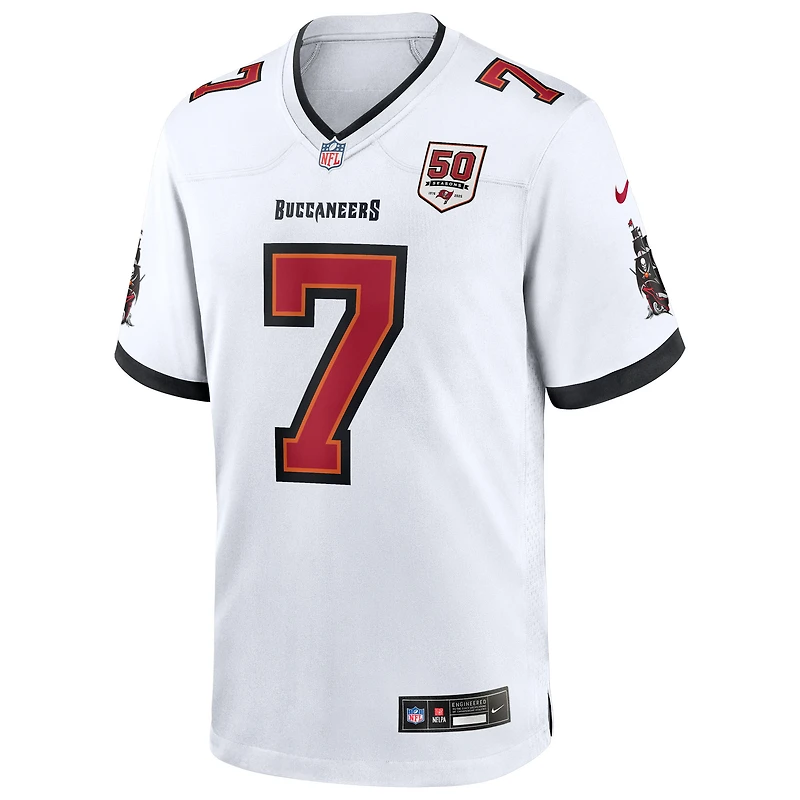 Men's Nike Bucky Irving White Tampa Bay Buccaneers 50th Season Game Jersey