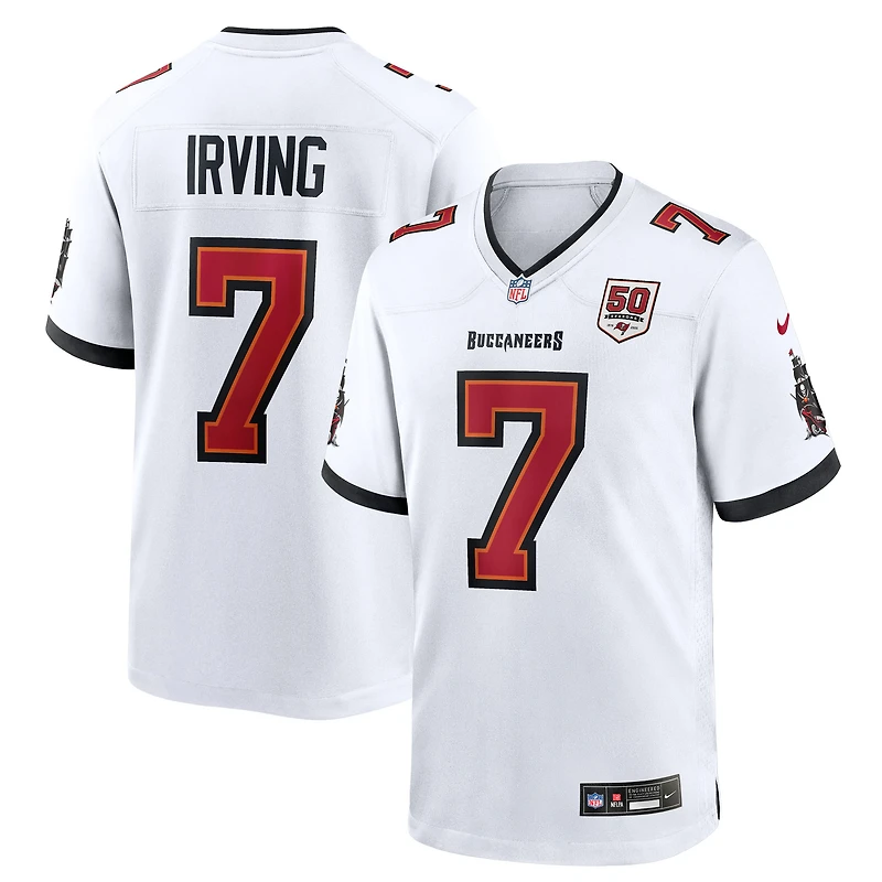 Men's Nike Bucky Irving White Tampa Bay Buccaneers 50th Season Game Jersey