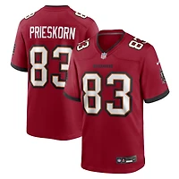 Men's Nike Caden Prieskorn  Red Tampa Bay Buccaneers Team Game Jersey