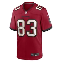 Men's Nike Caden Prieskorn  Red Tampa Bay Buccaneers Team Game Jersey