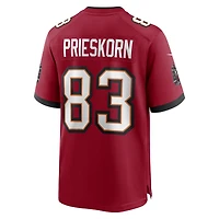 Men's Nike Caden Prieskorn  Red Tampa Bay Buccaneers Team Game Jersey