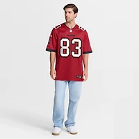 Maillot de match l'équipe Nike Caden Prieskorn pour hommes, rouge, Tampa Bay Buccaneers