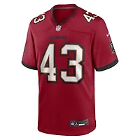 Men's Nike Chris Braswell  Red Tampa Bay Buccaneers Game Jersey