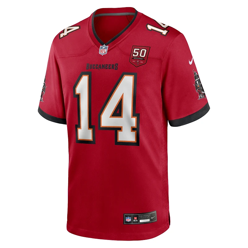 Men's Nike Chris Godwin Jr. Red Tampa Bay Buccaneers 50th Season Team Game Jersey