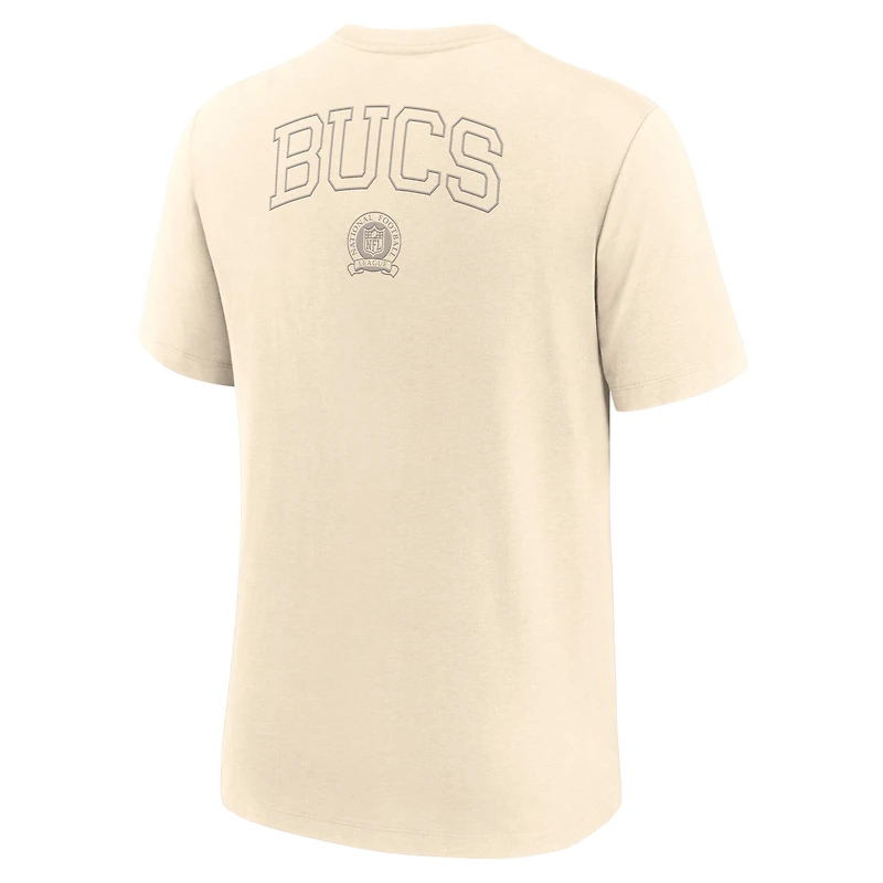 T-shirt Nike crème Glory Tri-Blend pour homme des Buccaneers de Tampa Bay