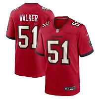 Maillot Nike David Walker rouge des Buccaneers de Tampa Bay pour homme