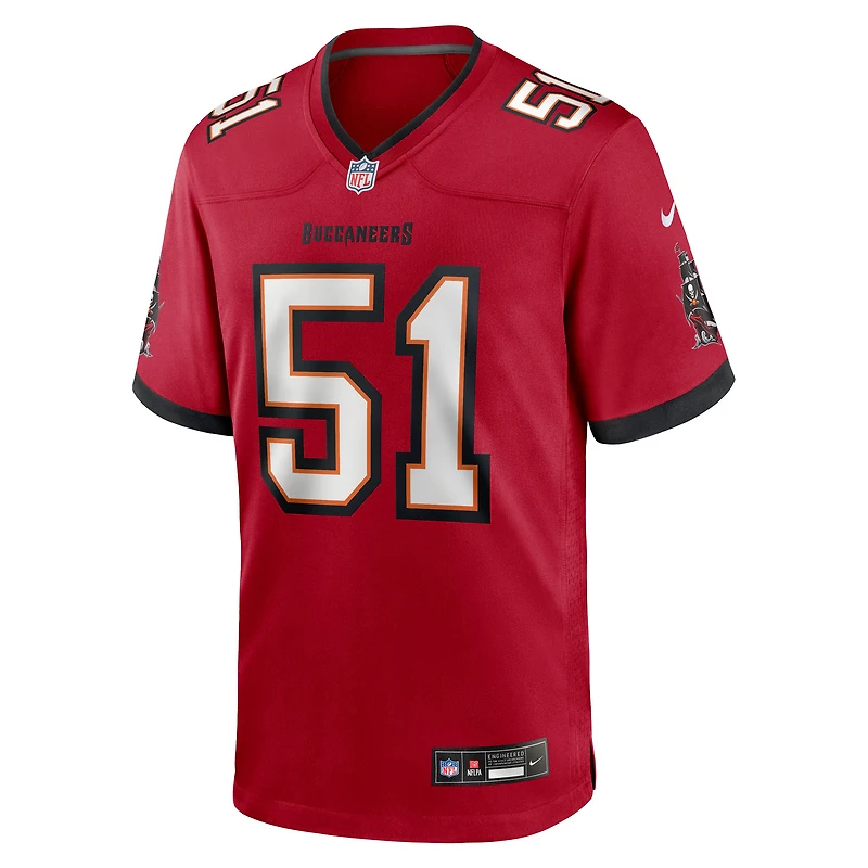 Maillot Nike David Walker rouge des Buccaneers de Tampa Bay pour homme