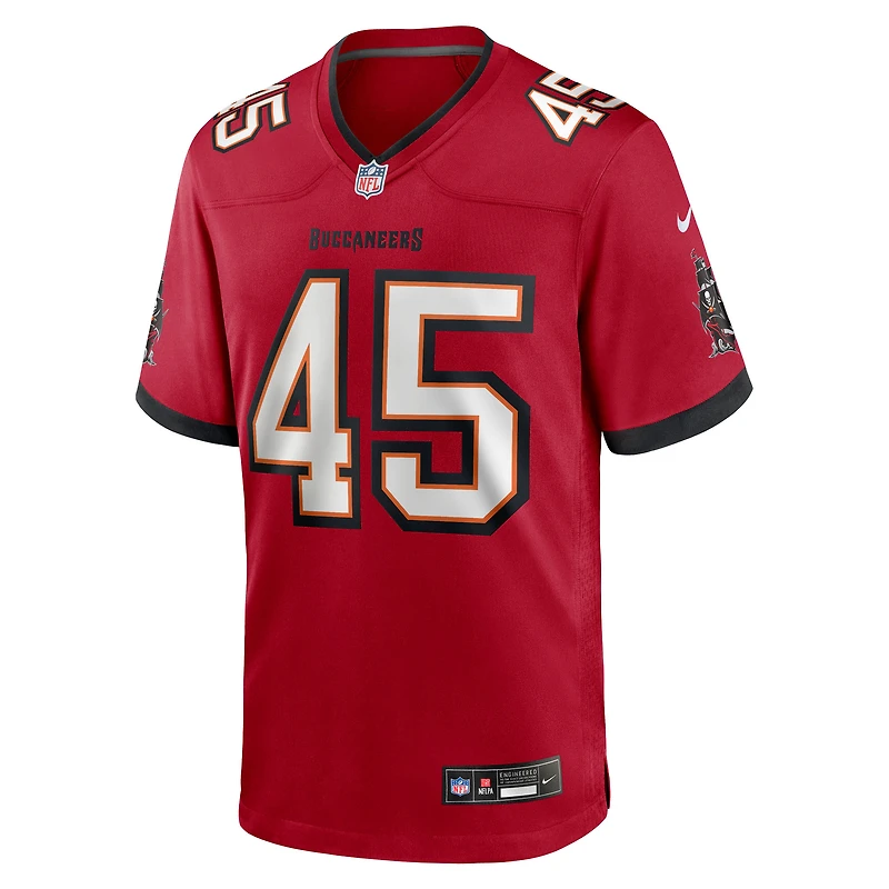 Maillot Nike Deion Jones rouge des Buccaneers de Tampa Bay pour homme