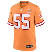 Men's Nike Derrick Brooks Creamsicle  Tampa Bay Buccaneers 50th Season Game Jersey