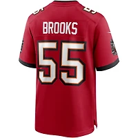 Maillot de joueur retraité Nike Derrick Brooks pour hommes, rouge, Tampa Bay Buccaneers Game