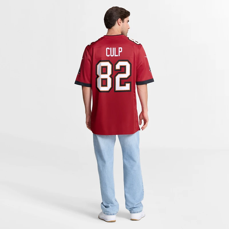 Maillot de match Nike Devin Culp rouge des Buccaneers Tampa Bay pour homme