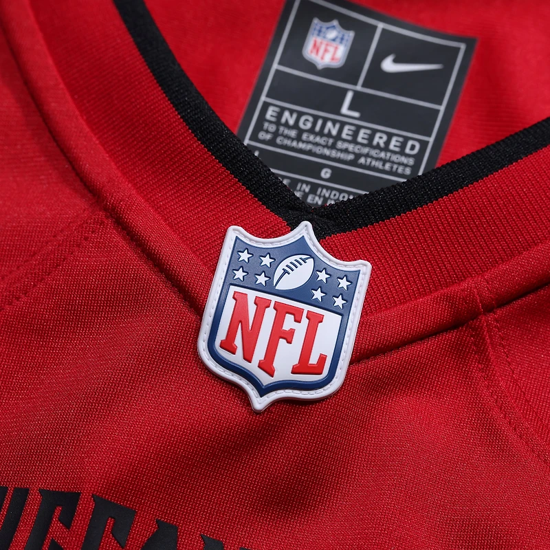 Maillot de match Nike Devin Culp rouge des Buccaneers Tampa Bay pour homme