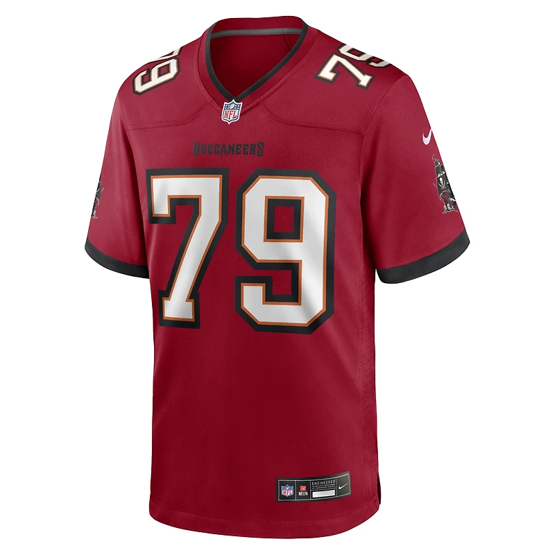 Men's Nike Elijah Klein Red Tampa Bay Buccaneers Game Jersey