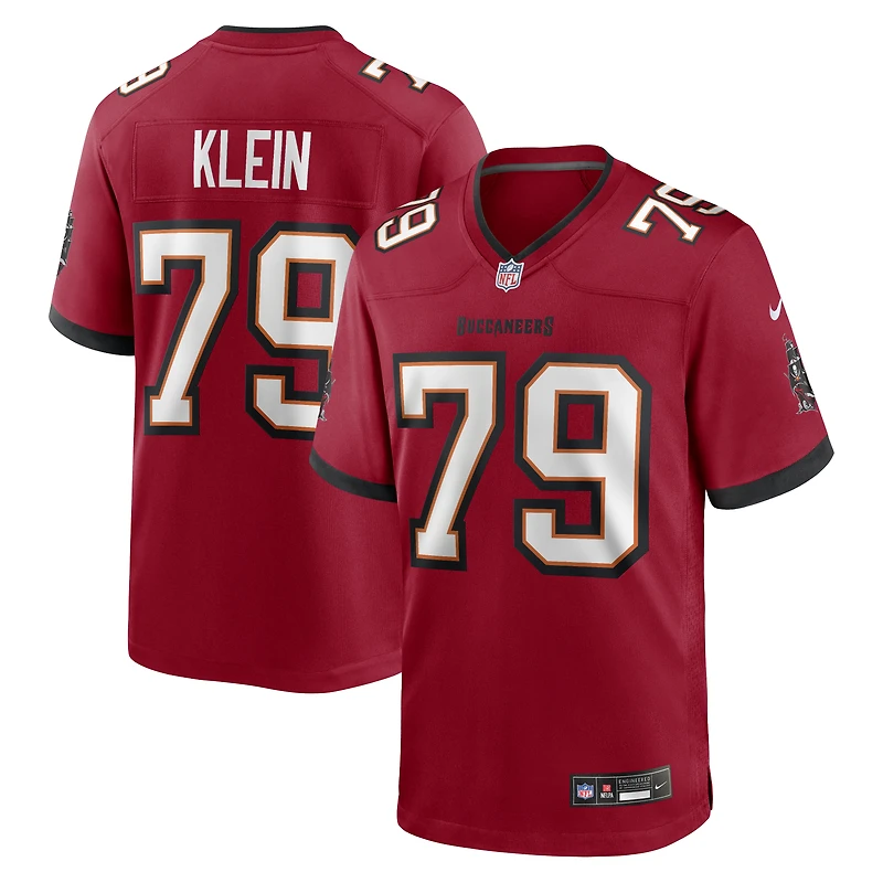 Maillot de match Nike Elijah Klein pour hommes, rouge, Tampa Bay Buccaneers