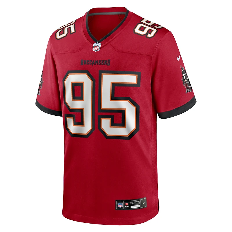 Men's Nike Elijah Roberts  Red Tampa Bay Buccaneers Team Game Jersey