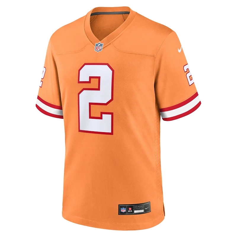 Maillot de match Nike Emeka Egbuka Creamsicle Tampa Bay Buccaneers Alternate 2 pour homme