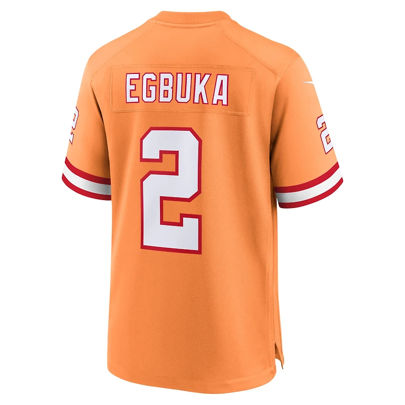 Maillot de match Nike Emeka Egbuka Creamsicle Tampa Bay Buccaneers Alternate 2 pour homme