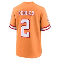 Maillot de match Nike Emeka Egbuka Creamsicle Tampa Bay Buccaneers Alternate 2 pour homme