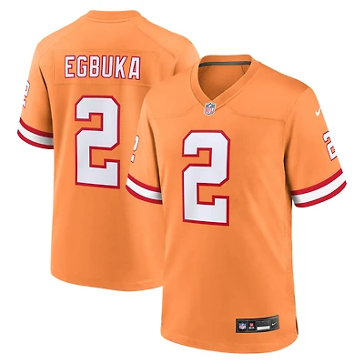 Maillot de match Nike Emeka Egbuka Creamsicle Tampa Bay Buccaneers Alternate 2 pour homme