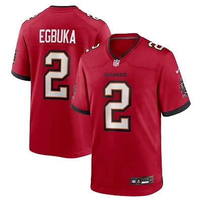 Men's Nike Emeka Egbuka Red  Tampa Bay Buccaneers Team Game Jersey