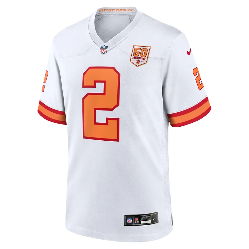 Men's Nike Emeka Egbuka White '76 Tampa Bay Buccaneers Alternate 50th Season Game Jersey