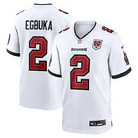 Maillot de match Nike Emeka Egbuka pour homme, blanc, Tampa Bay Buccaneers, 50e saison