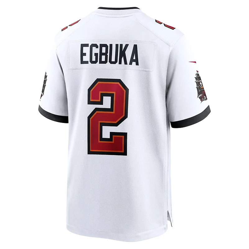 Maillot de match Nike Emeka Egbuka pour homme, blanc, Tampa Bay Buccaneers, 50e saison