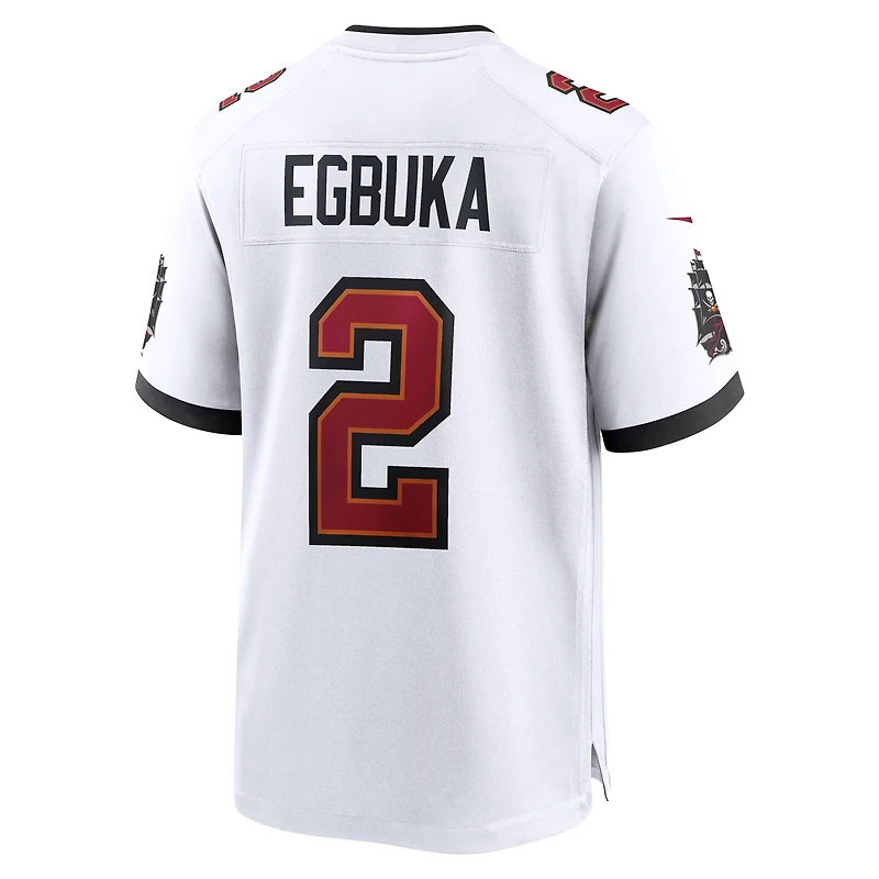 Maillot de match Nike Emeka Egbuka pour hommes, blanc, Tampa Bay Buccaneers
