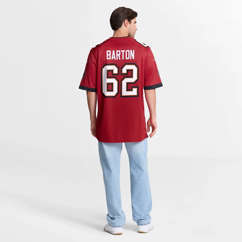 Men's Nike Graham Barton Red Tampa Bay Buccaneers  Player Game Jersey
