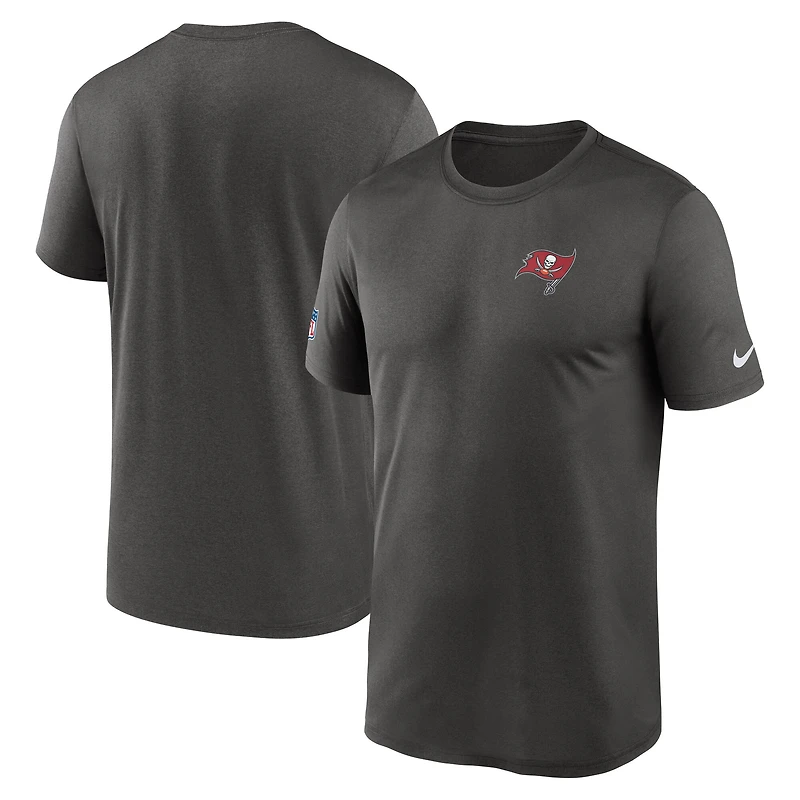 Men's Nike Gray Tampa Bay Buccaneers Sideline Legend Small Logo Dri-FIT T-Shirt