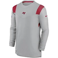 Men's Nike Gray Tampa Bay Buccaneers Sideline Player UV Performance Long Sleeve T-Shirt