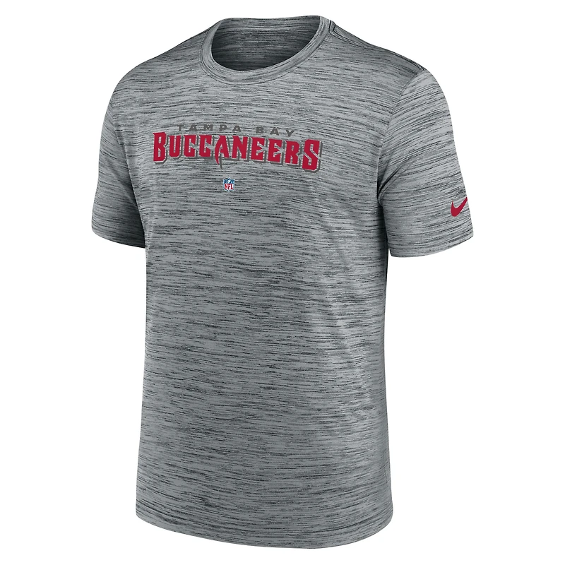 T-shirt Nike Tampa Bay Buccaneers Velocity Performance pour homme, gris