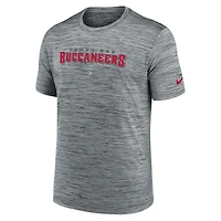 T-shirt Nike Tampa Bay Buccaneers Velocity Performance pour homme, gris