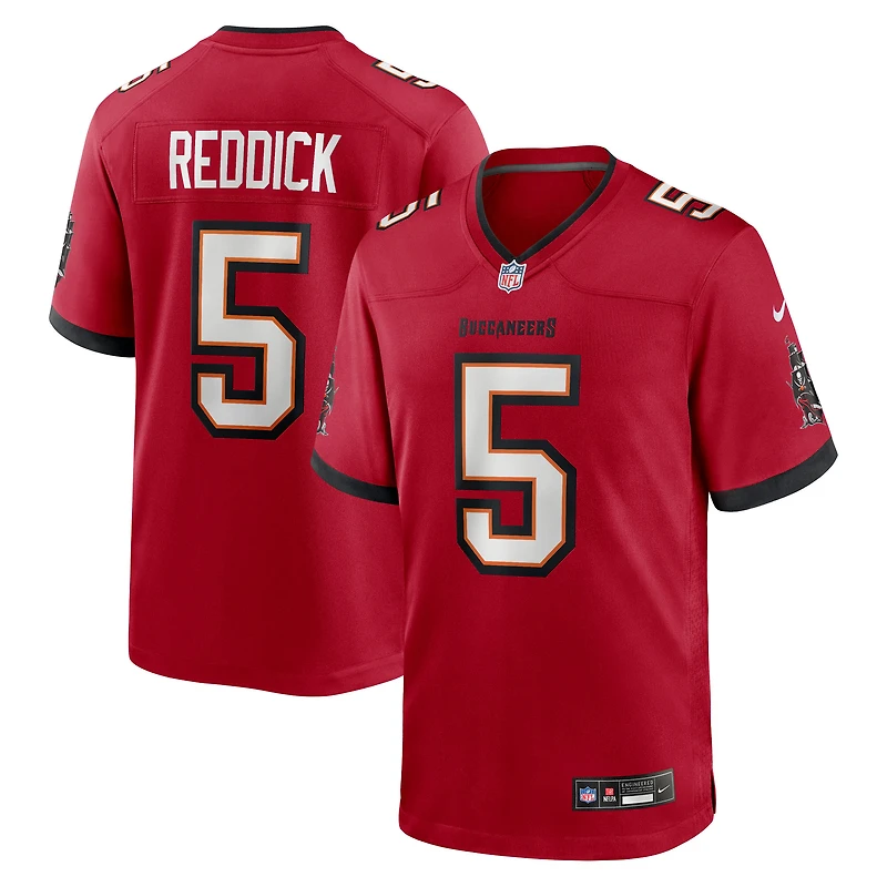 Maillot Nike Haason Reddick rouge pour homme, équipe des Tampa Bay Buccaneers