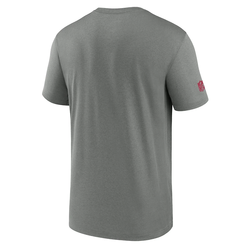 Men's Nike  Heather Gray Tampa Bay Buccaneers Sideline Legend Performance T-Shirt