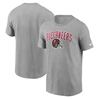 T-shirt de sport Nike Tampa Bay Buccaneers pour homme, gris chiné