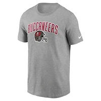 T-shirt de sport Nike Tampa Bay Buccaneers pour homme, gris chiné