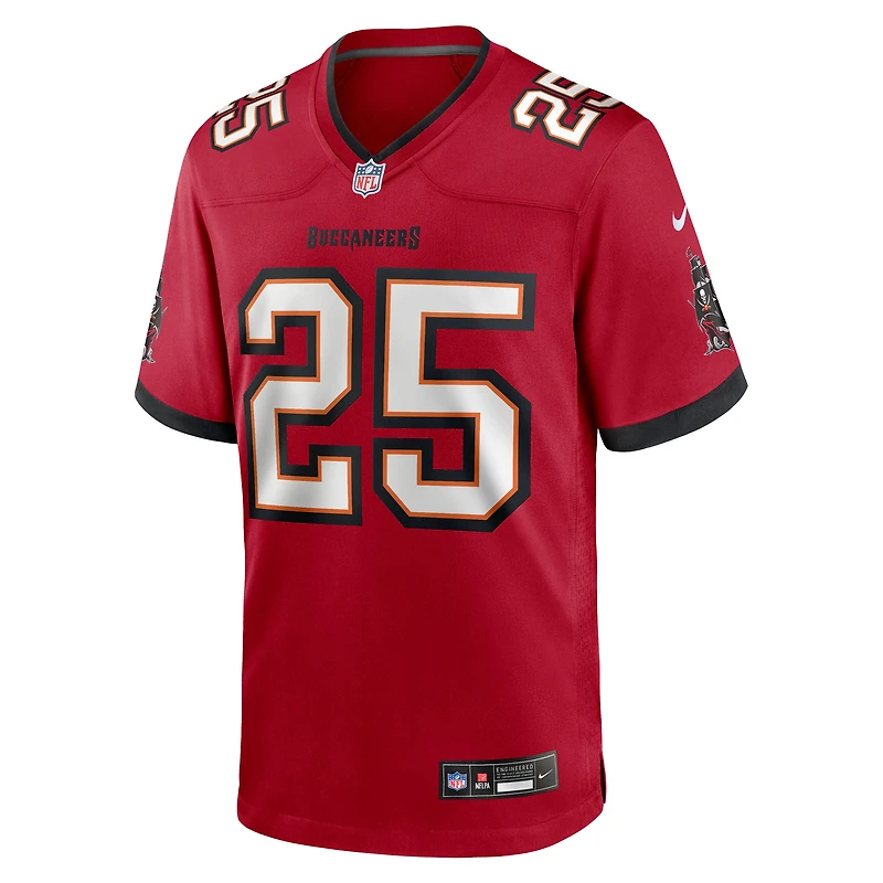 Maillot Nike Jacob Parrish rouge des Buccaneers de Tampa Bay pour homme