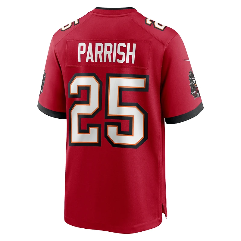 Men's Nike Jacob Parrish Red Tampa Bay Buccaneers Team Game Jersey
