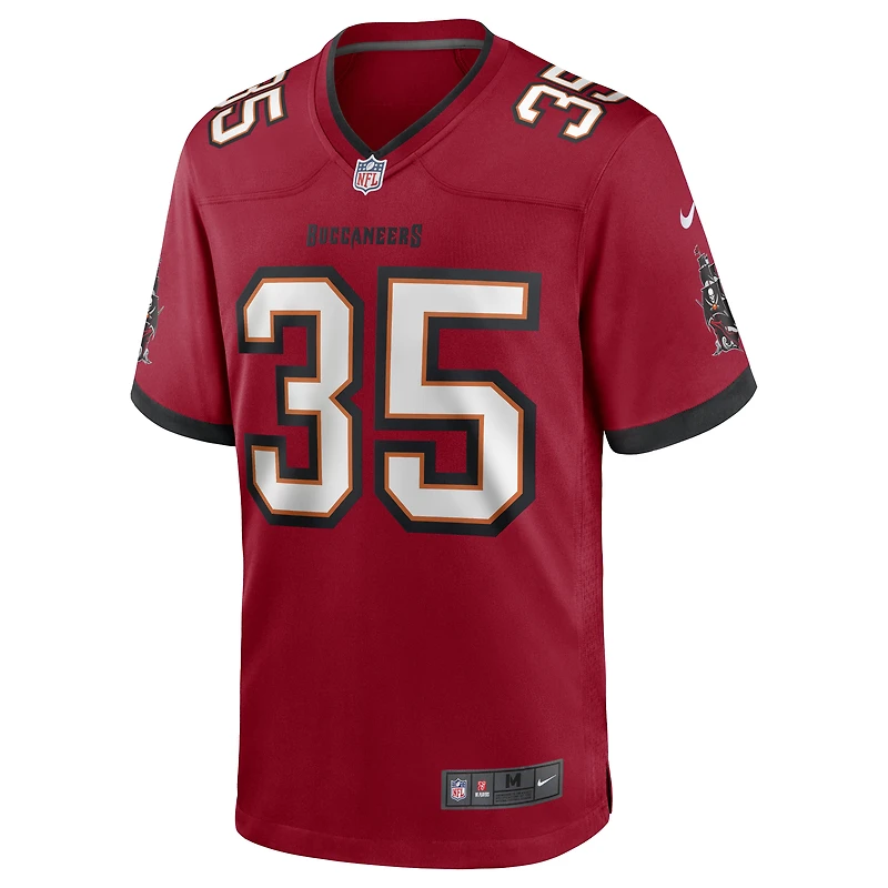 Men's Nike Jamel Dean Red Tampa Bay Buccaneers Game Jersey