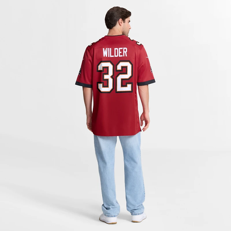 Men's Nike James Wilder Red Tampa Bay Buccaneers Game Retired Player Jersey