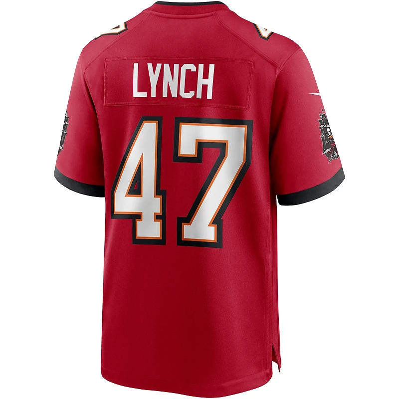 Maillot de joueur retraité Nike John Lynch pour homme des Tampa Bay Buccaneers Game, rouge