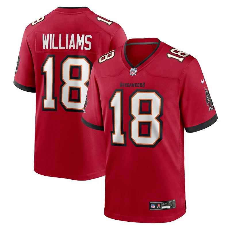 Men's Nike Josh Williams  Red Tampa Bay Buccaneers Team Game Jersey
