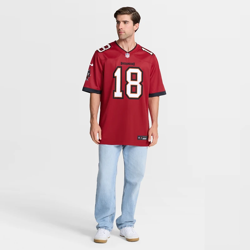 Men's Nike Josh Williams  Red Tampa Bay Buccaneers Team Game Jersey