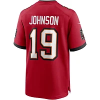 Men's Nike Keyshawn Johnson Red Tampa Bay Buccaneers Game Retired Player Jersey