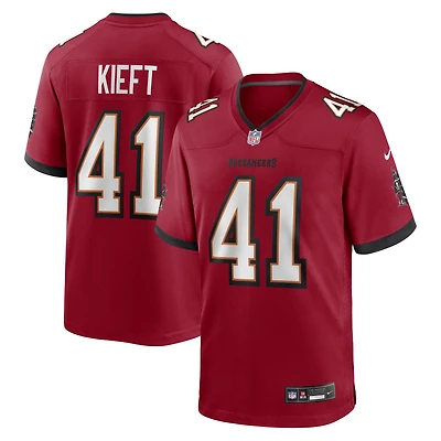 Maillot de joueur match Nike Ko Kieft Tampa Bay Buccaneers pour homme, rouge