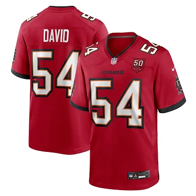 Maillot Nike Lavonte David pour homme, rouge, de la 50e saison des Tampa Bay Buccaneers